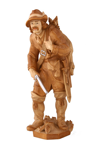 Karl Stülpner, Höhe 12 cm gebeizt,  Holzfigur, Kunstgewerbeartikel - kein Kinderspielzeug